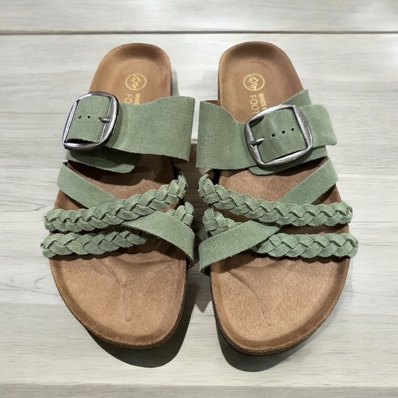 White Mountain Women’s Healing Footbed Sandal - Size 9M, Color: Sage Green - Picture 1 of 7